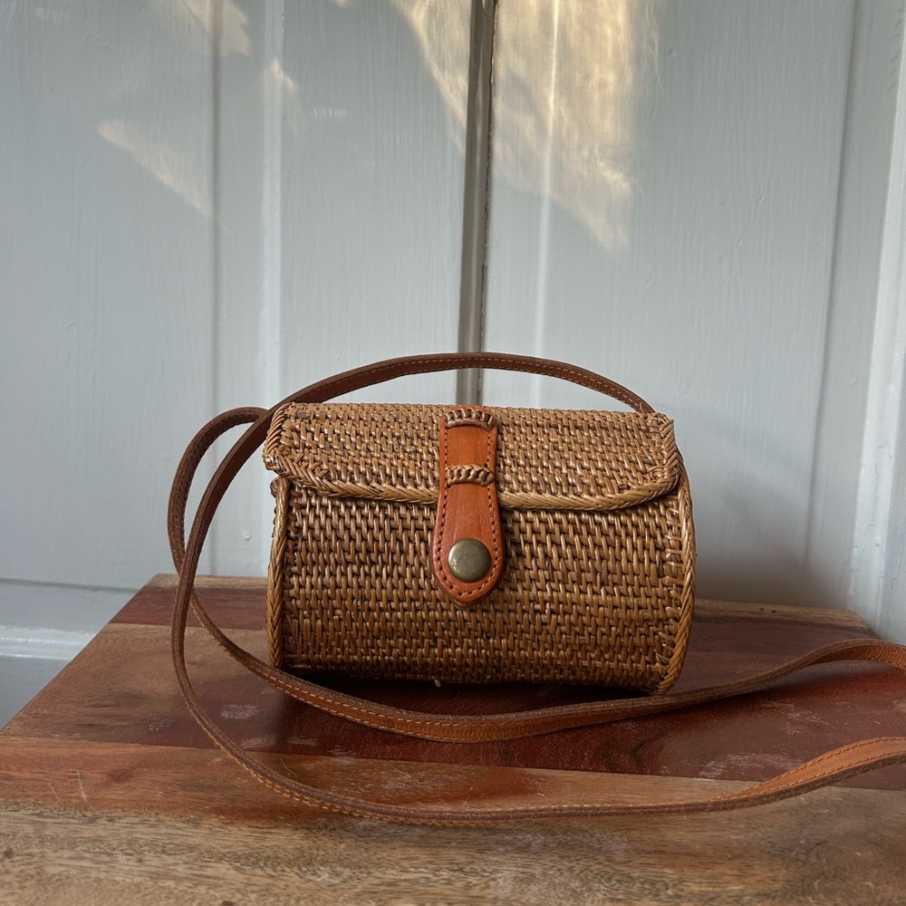 Village Thrive Diah Rattan Purse